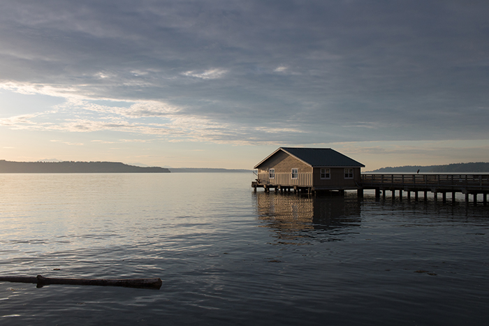 Photo of sunset and pier
